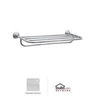 Rohl ROT10APC 23-1/2-Inch W by 11-Inch D Country Bath Hotel Style Towel Rack in Polished Chrome by Rohl