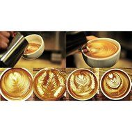 Stainless Steel Milk Coffee Frothing Pitcher Cup Jug Silver Tone (600ml) N9
