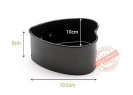 Ankai Leakproof Springform Pan,Nonstick Bakeware Heart Shape Cake pan,4 inch N5