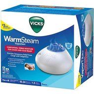 Vicks Warm Steam Vaporizer to Helps Temporarily Relieve Cough and Congestion.