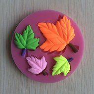 Generic Silicone Fondant Sugarcraft Mould Maple Leaves Mold Cake Decorating Tool N7