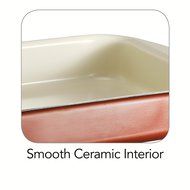 Tramontina 80110/054DS Style Ceramica 01 Roasting Pan, 14 by 10-Inch, Metallic Copper N3