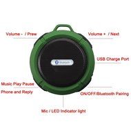 [Bluetooth Waterproof Speaker] PECHAM C6 Portable Waterproof Speaker, 5W Strong Drive Passive Radiator for Waterproof... N4