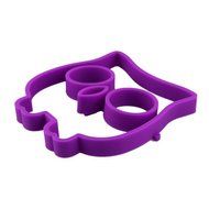 Asunflower&reg; Lovely Cute Owl Shaper Silicone Moulds Cooking Egg Tool with Pretty Egg Shaper Purple Owl Shaped Egg... N3
