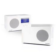 Tivoli Audio Albergo Bluetooth Clock Radio Package with Albergo Stereo Speaker (White) N2