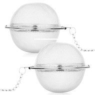 Gosear 2 PCS Stainless Steel Mesh Tea Ball Interval Strainer Filter Infuser Ball N5