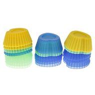 Y&amp;XL&amp;H Sweet Heart Shaped Colorful Silicone Mini Cupcake Mould (20pcs) N3
