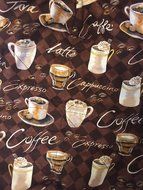 Coffee, Latte, Expresso, Cappuccino Bowl Cozy, Pot Holder, Quilted-All Cotton Fabric, Batting, Reversible,Washable... N3