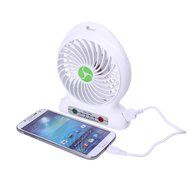 Wkae&reg; Portable Mini Electric USB Rechargeable Fan 3 Speeds 18650 Desktop Summer Cooler Fan USB Power Bank Fan... N5