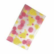 Derker 100 PCS Cellophane Treat Bag,Flat Cello,Polka Dot Colorful Bubble Gift Candy Bakery Cello Value Pack Supplies... N4