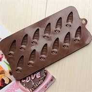 Factory Direct Supply All Kinds Of Silicone Bakeware 12 Even Carrot Ice Lattice Mold Chocolate Mold Baking Diy^. N2