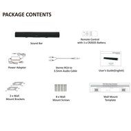 E-Ran black super bass system 34 inch bluetooth sound bar N5