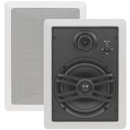 Yamaha NS-IW660 3-Way In-Wall Speaker System for Custom Install, White N3