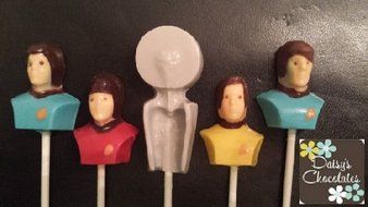 Star Trecky Chocolate Candy Lollipop Mold N2