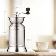 Ecooe Manual Coffee Grinder Stainless Steel Manual Grinder Ceramic Burr Coffee Mill for Consistent Fine Grind. N7