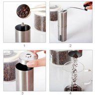 MYT &reg; Portable Stainless Manual Coffee Grinder , Coffee Bean Grinder Manual Grinder for Coffee Bean Spices/Papper N8
