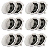Acoustic Audio CS-IC82-6PR 300 Watt 8" 2-Way Home Theater In-Wall/Ceiling Speakers (6-Pair)