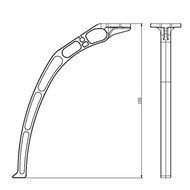 4 Pices Bundle Landing Gear Skids for DJI F450 F550 SK480 N3