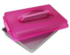 OvenStuff Non-Stick 15.4 Inch x 10.5 Inch Pan with Cover and Handles