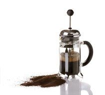 Brandani 3 Cup French Press Coffee Maker, 12 Oz., Chrome N2