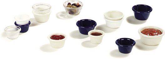 Carlisle 4312603 SAN Smooth Ramekin, 6 oz Capacity, 1.80" Height, Black (Case of 48) N6