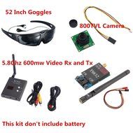 FPV Goggles System 52inch Portable Wide Screen 800TVL Camera 5.8Ghz 600mw ts832 Transmitter rc832 Receiver For...