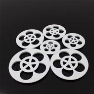 BECUTE 6pcs Food Grade ABS Plum Blossom Plastic Cookie Mould Rose Fruit Cutting Fondant Cake Mould DIY Baking... N3