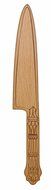 Talisman Designs 1771 Get Real Beech Wood Serving Knife, Key Design