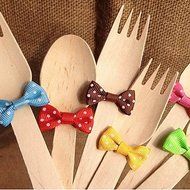 Y&amp;XL&amp;H 50pcs/set Baking Bread Bag Sealing Lovely Bow Knot Cookie Packing Bags Wire Lollipop Cake Packing (Random... N4