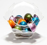 Nespresso Cube Plexiglass Capsule Pod Holder, Clear Dispenser, Storage Solution for Nespresso Machines - Fits... N7