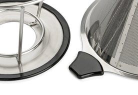 Coffee dripper.Best Pour over coffee makerer Stainless steel 18/8(304) Paperless and reusable coffee dripper stand... N9