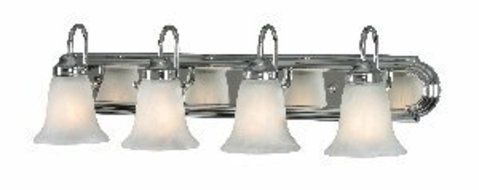 Golden Lighting 5221-4 CH Brookfield CH Four Light Vanity, Chrome Finish by Golden Lighting