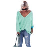 Knitted Pullover,Morecome Women Long SleeveLoose Sweater Knitwear N11