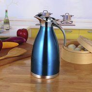 MEGOOD 1.5L Stainless Steel Coffee Carafe Home Vacuum Insulation Pot(Red) N17