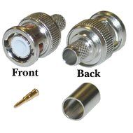 Omall (TM) 15PCS BNC Male Crimp On Coaxial Connector for RG6,75-Ohm N3