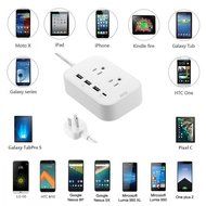 JOTO 2 Outlet Surge Protector Power Strip with USB Smart Charger (4 Port,5V 7.4A),with Type C Charging Port, 6.6ft... N8