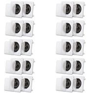 Acoustic Audio CS-I63S In Wall / Ceiling 6.5" Speakers 10 Pair Pack 3 Way 6000 Watt CS-I63S-10PR