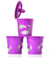 FANOR Reusable K-cup Coffee Filter for Keurig 2.0 and 1.0 Brewers (3, Purple) N3