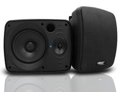 Pyle PDWR64BTB Waterproof and Bluetooth 6.5'' Indoor/Outdoor Speaker System, 800 Watt, Black, Pair N6