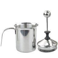 800ml Milk Frother, Marrywindix Stainless Steel Milk Frother Double Mesh Manual Milk Creamer Milk Foam (800ml... N5