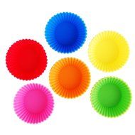 Silicone Baking Cups Muffin Cupcake Liners Molds Set - 12 Pack Premium Reusable &amp; Nonstick - Standard Size Baking... N2