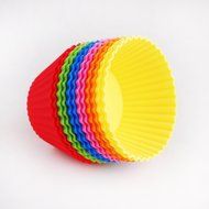 Silicone Baking Cups Muffin Cupcake Liners Molds Set - 12 Pack Premium Reusable &amp; Nonstick - Standard Size Baking... N3