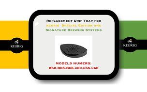 Replacement Drip Tray for Keurig B60, B65, B66, K60, K65, K66, Special Edition and Signature Brewing Systems