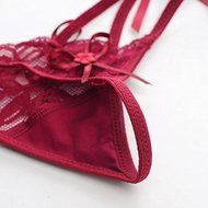 Underpants ，Beautyvan Comfortable Women Lingerie Lace G-String Panty Briefs Knickers Underwear (Red) N15