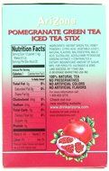 AriZona Pomegranate Green Tea Iced Tea Stix Sugar Free, 1-Ounce Boxes (Pack of 6) N5