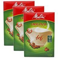 Melitta 1 X 6 Coffee Machine Brown Paper Filters Pack Quantity: 4 Packs of 40 Filters