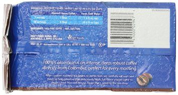 Maxwell House 100% Colombian Ground Coffee Medium Roast, 10.5-Ounce Vacuum Bag (Pack of 3) N2