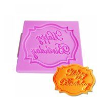 GOOTRADES Happy Birthday Alphabet Silicone Mold for Cake Pop Mold Chocolate Mold Fondant Tool N4
