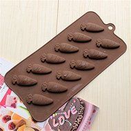 Factory Direct Supply All Kinds Of Silicone Bakeware 12 Even Carrot Ice Lattice Mold Chocolate Mold Baking Diy^. N3