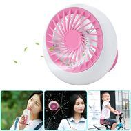 Mystery Rechargeable USB Mini Fan Portable Desktop Table Fan with Bulit-in Battery USB Powered with 3 Modes Speed... N8